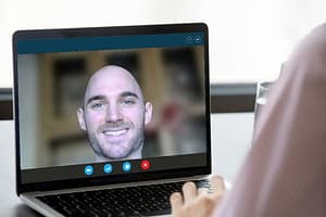 virtual video call with orthodontist